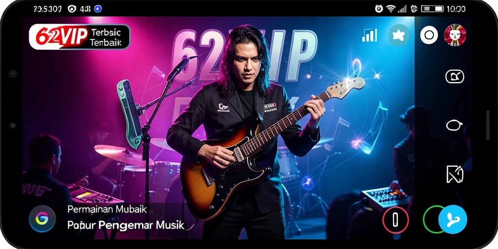 Tampilan menarik gameplay musik di 62VIP.