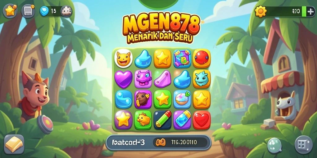 Tampilan gameplay AGEN878 yang seru dalam genre Match-3.