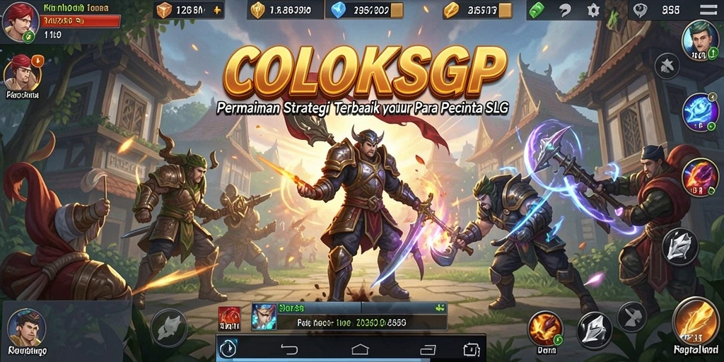 Screenshot gameplay COLOKSGP menampilkan pertarungan strategis yang mendebarkan.