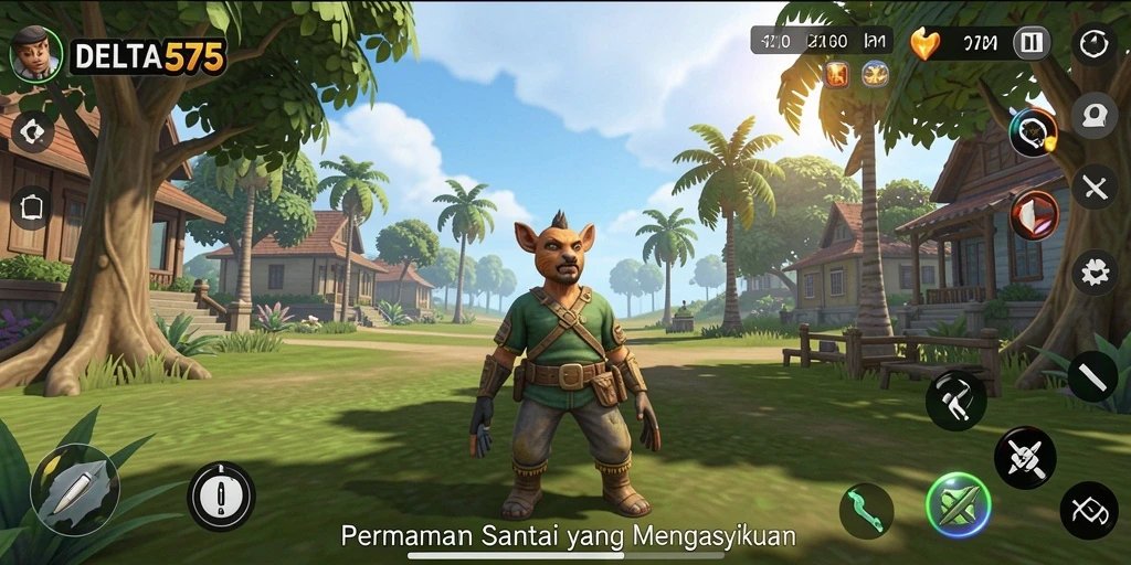 Tampilan menarik dari gameplay DELTA575 yang mengasyikkan.