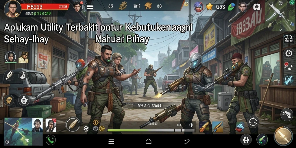 Tampilan antarmuka utama FB333 yang sederhana dan mudah dipahami.