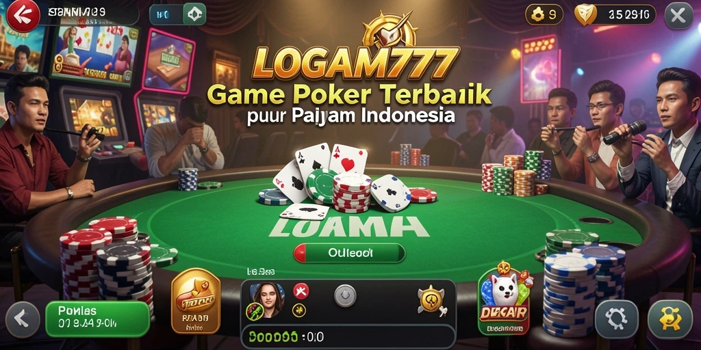 Menggambarkan permainan Poker menarik di LOGAM777 dengan grafis menawan.