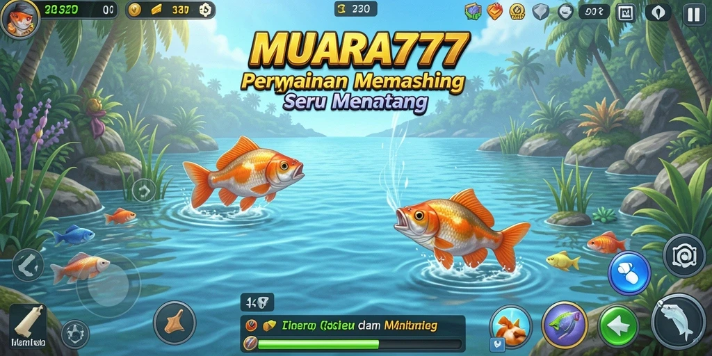 Menampilkan gameplay seru dalam memancing dengan berbagai jenis ikan.
