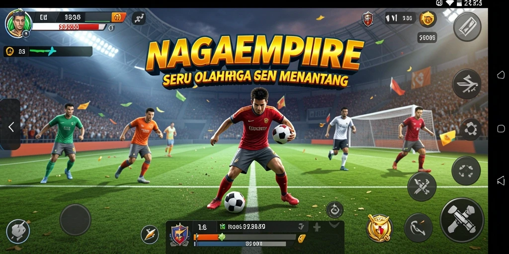 Tampilan menarik dari gameplay olahraga NAGAEMPIRE.