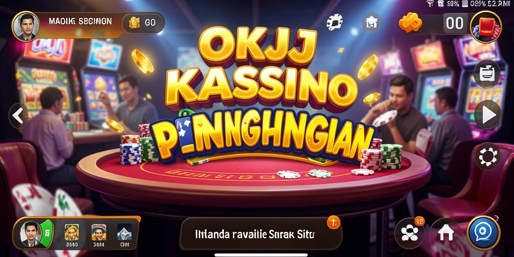 Screenshot menunjukkan gameplay Kasino yang mengasyikkan dari OKJK.