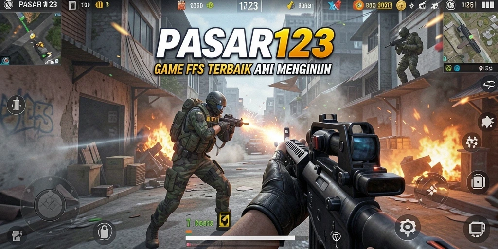 Gameplay seru dan menegangkan dari PASAR123 di medan perang.