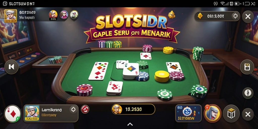Screenshot gameplay SLOTSIDR yang menampilkan keseruan permainan Gaple.