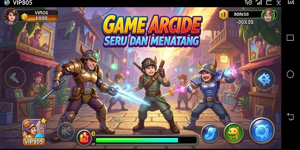 Tangkapan layar gameplay VIP805 dengan aksi seru dan level menantang.