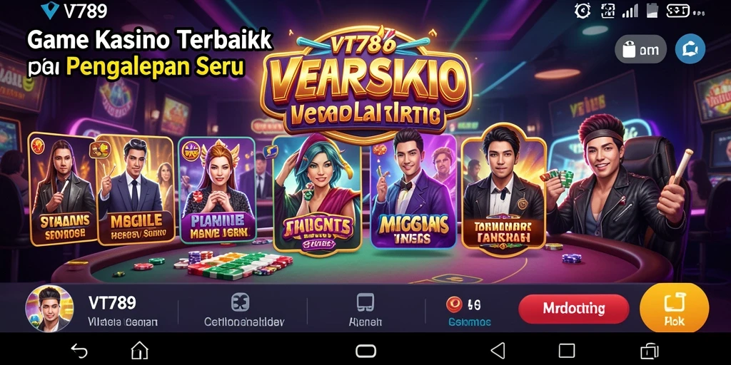 Gameplay seru dan mengasyikkan di VT789 dengan berbagai jenis permainan kasino.