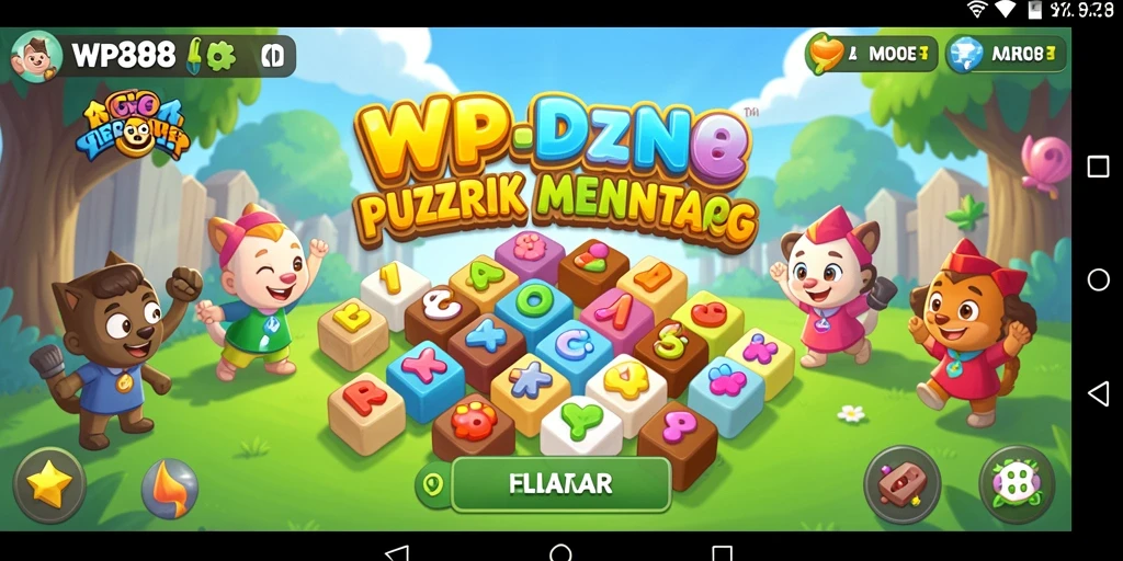 Tampilan gameplay WP888 yang penuh tantangan teka-teki.