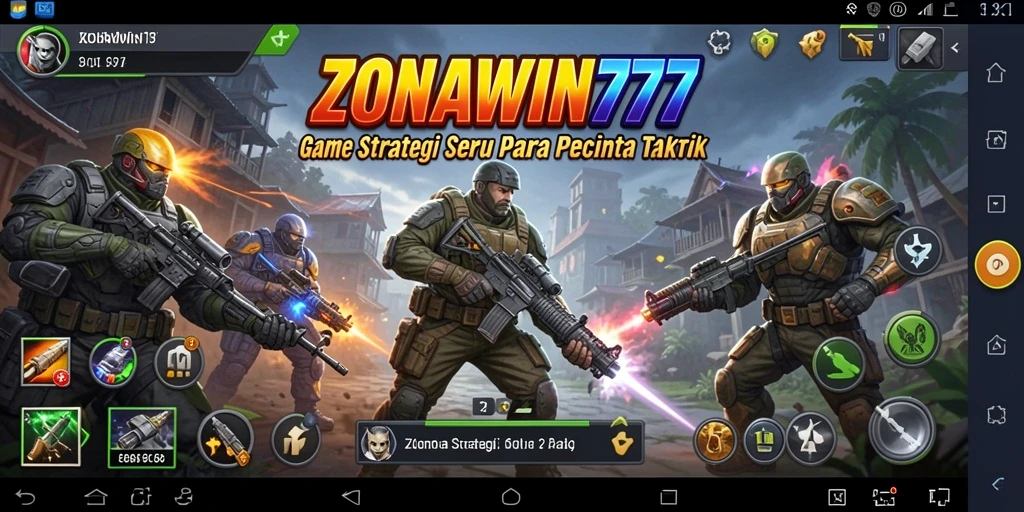 Tampilan gameplay yang intens dalam ZONAWIN777.