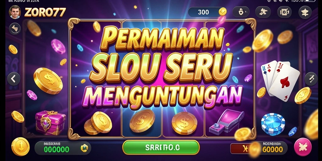 Tampilan gameplay slot ZORO77 yang mengasyikkan dan penuh warna.